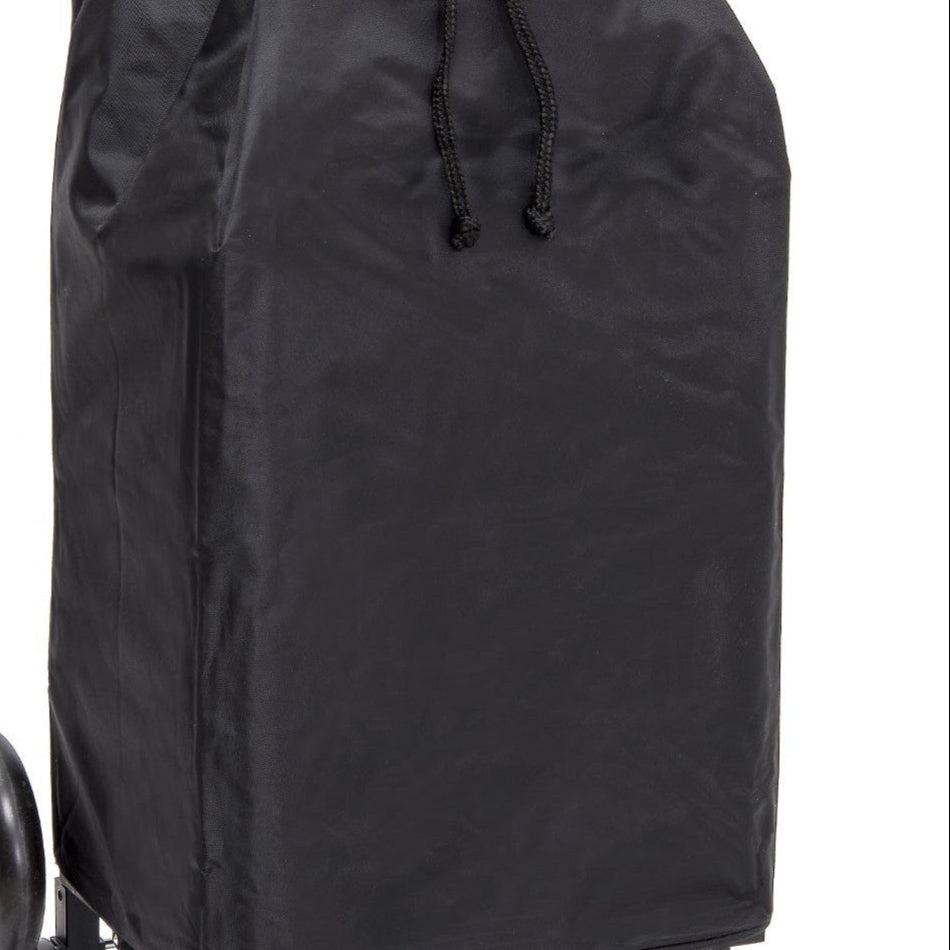 Chariot de courses pliable Buggy SIDEBAG - Sac 55L imperméable - Design Noir