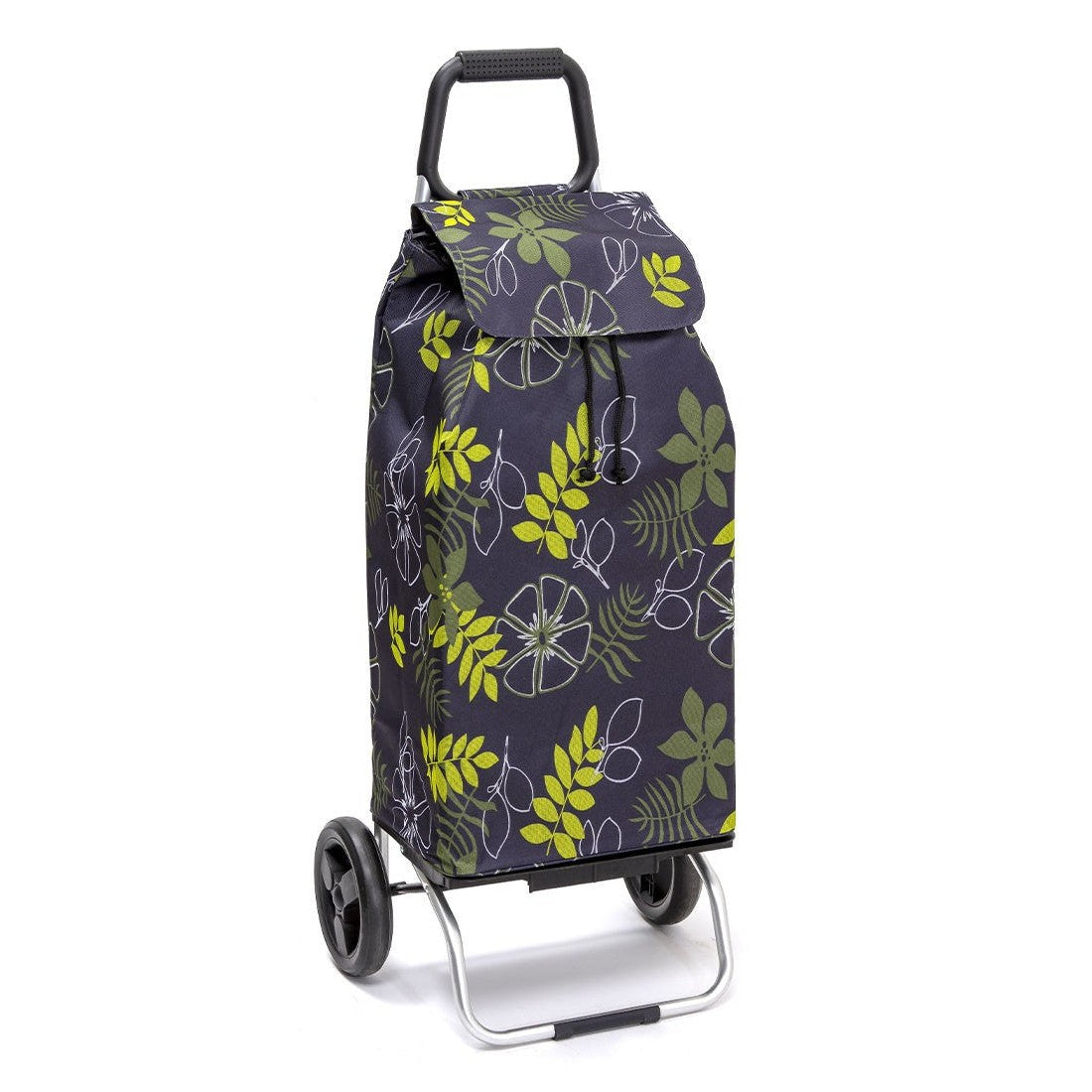 Chariot de courses pliable Carlux SIDEBAG - Sac 55L imperméable - Design Feuillage
