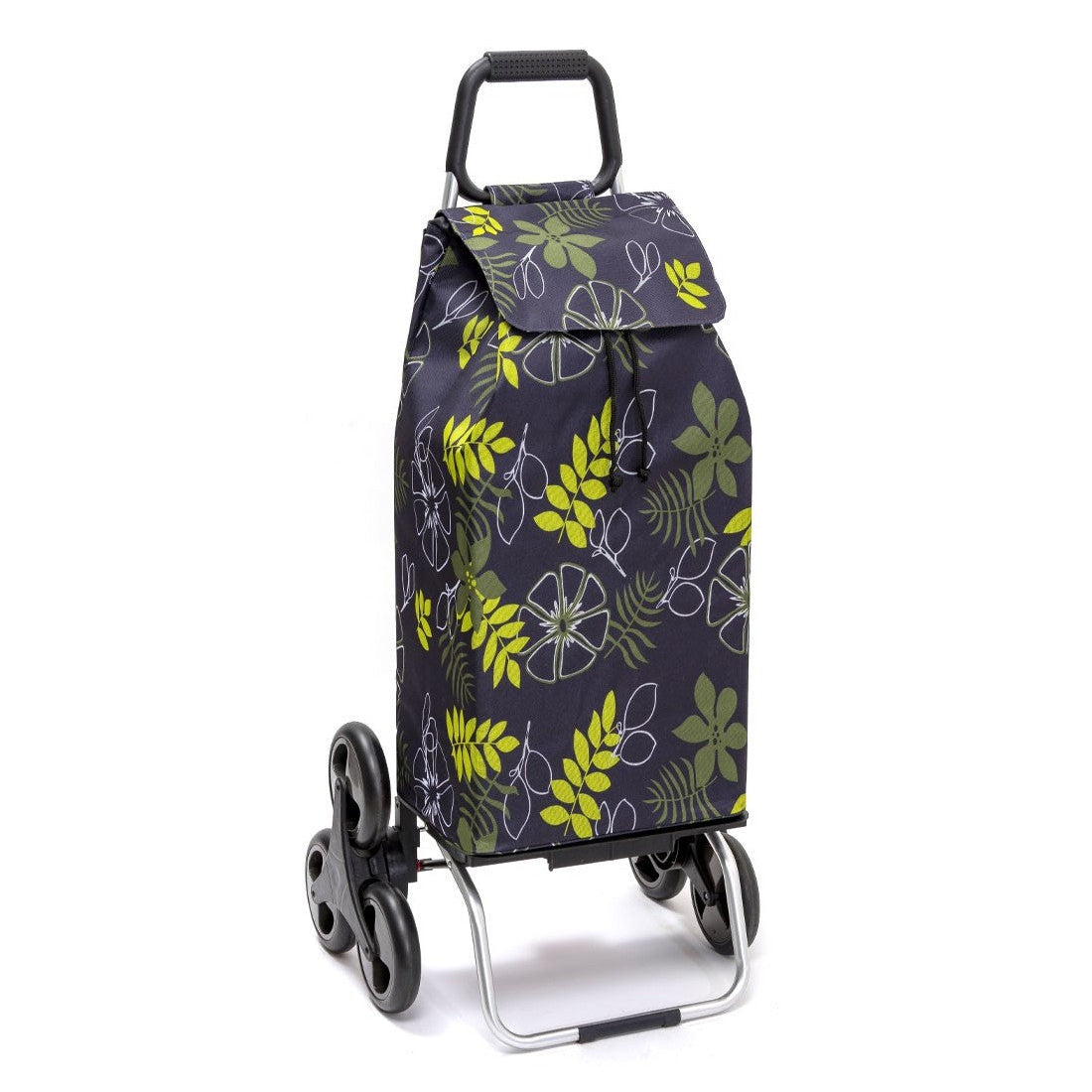 Chariot de courses pliable Carlux SIDEBAG - Sac 55L imperméable - Design Feuillage