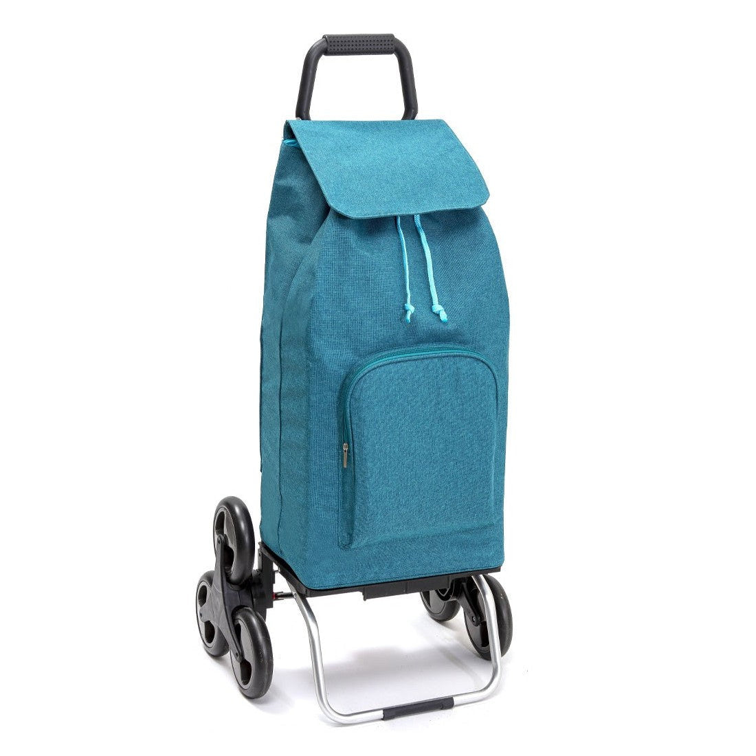 Chariot de courses pliable Carlux Multipoche SIDEBAG - Sac 65L imperméable - Design Chiné Canard