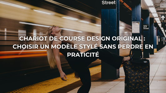 Chariot de course design original : choisir un modèle stylé sans perdre en praticité