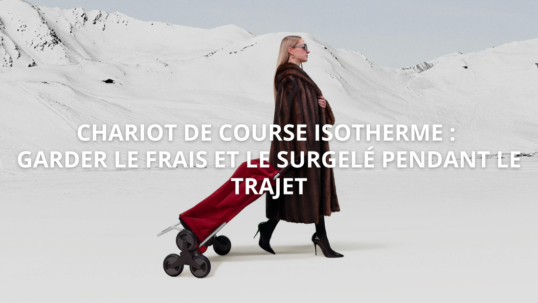 Chariot de course isotherme : garder le frais et le surgelé pendant le trajet