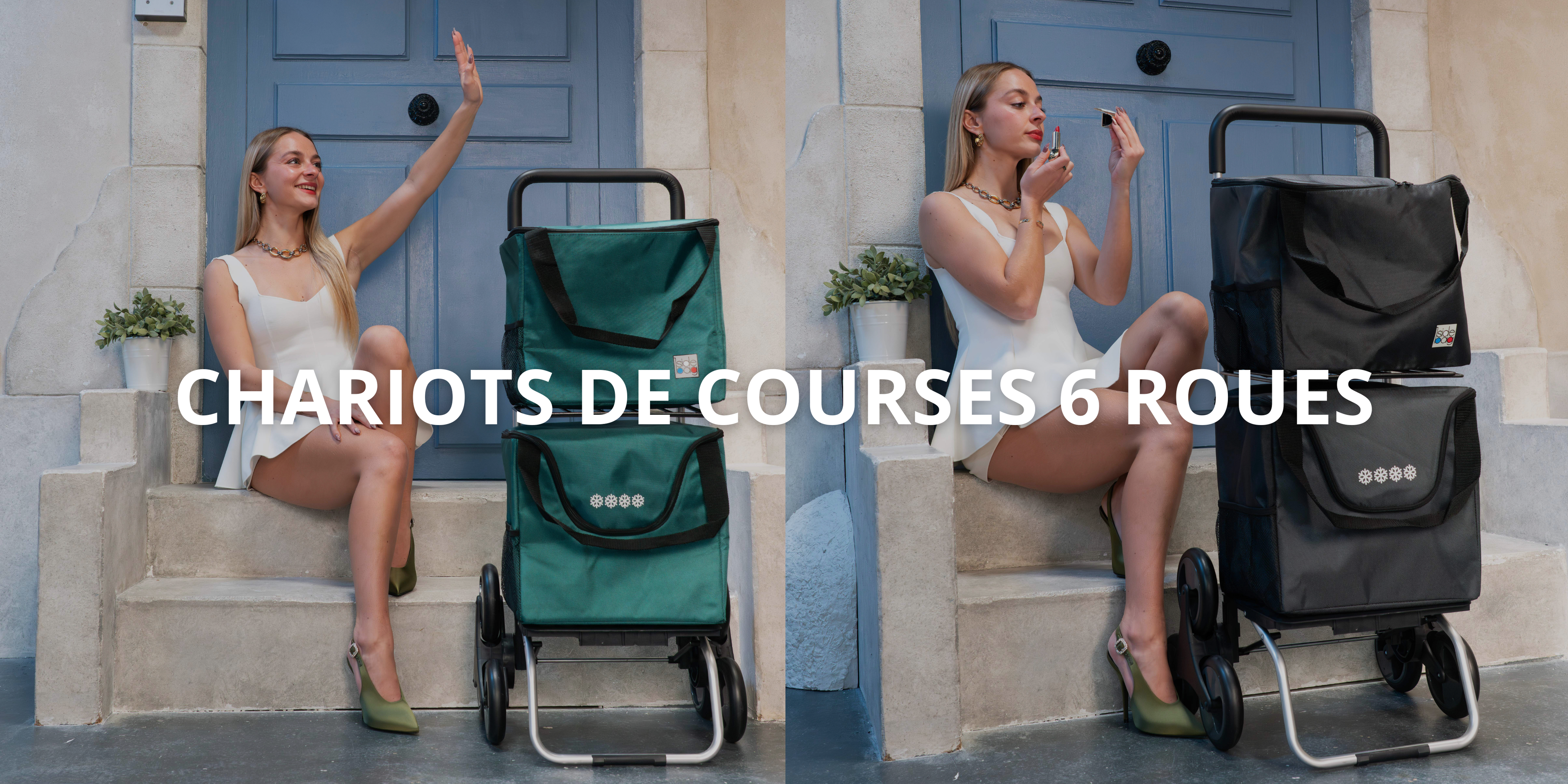 Chariots de courses 6 roues – Pliables & Modernes