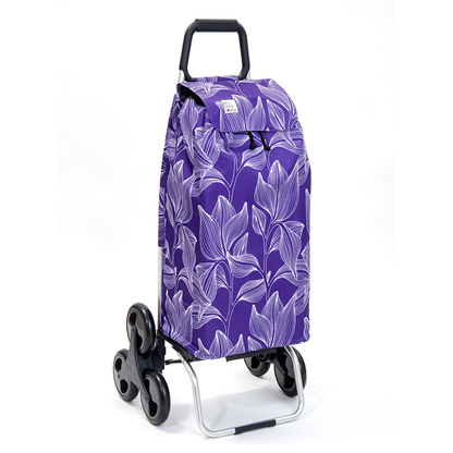 Chariot de courses pliable Carlux - Sac 55L imperméable - Purpleleaves