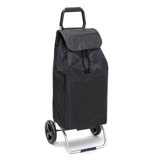 Chariot de courses pliable Buggy SIDEBAG - Sac 55L imperméable - Design Noir