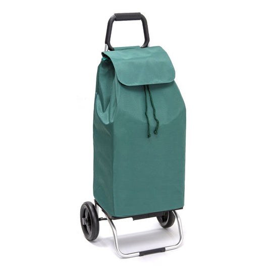Chariot de courses pliable Buggy SIDEBAG - Sac 55L imperméable - Design Vert