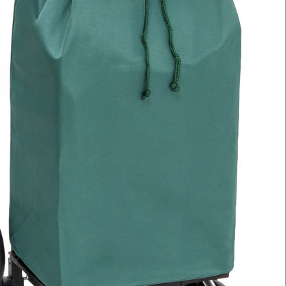 Chariot de courses pliable Buggy SIDEBAG - Sac 55L imperméable - Design Vert