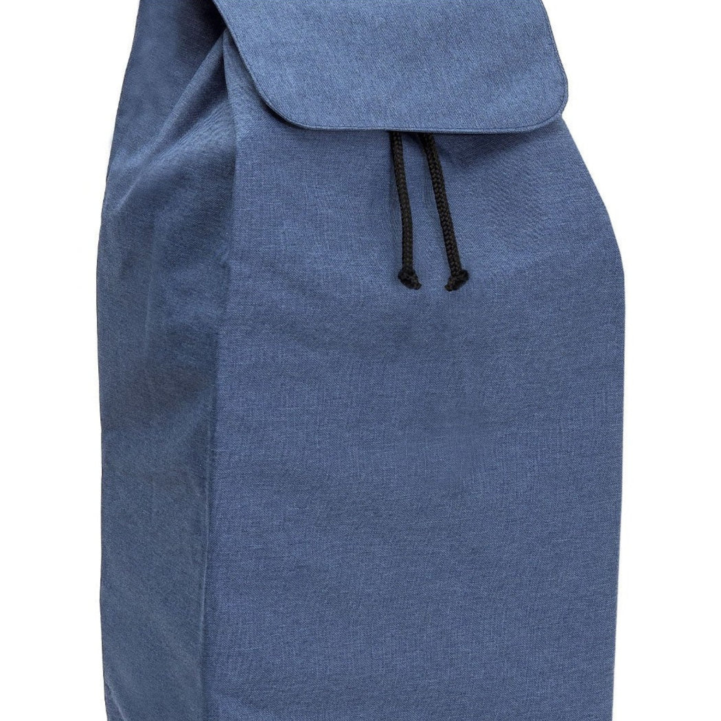 Chariot de courses pliable Carlux SIDEBAG - Sac 55L imperméable - Design Bluejean