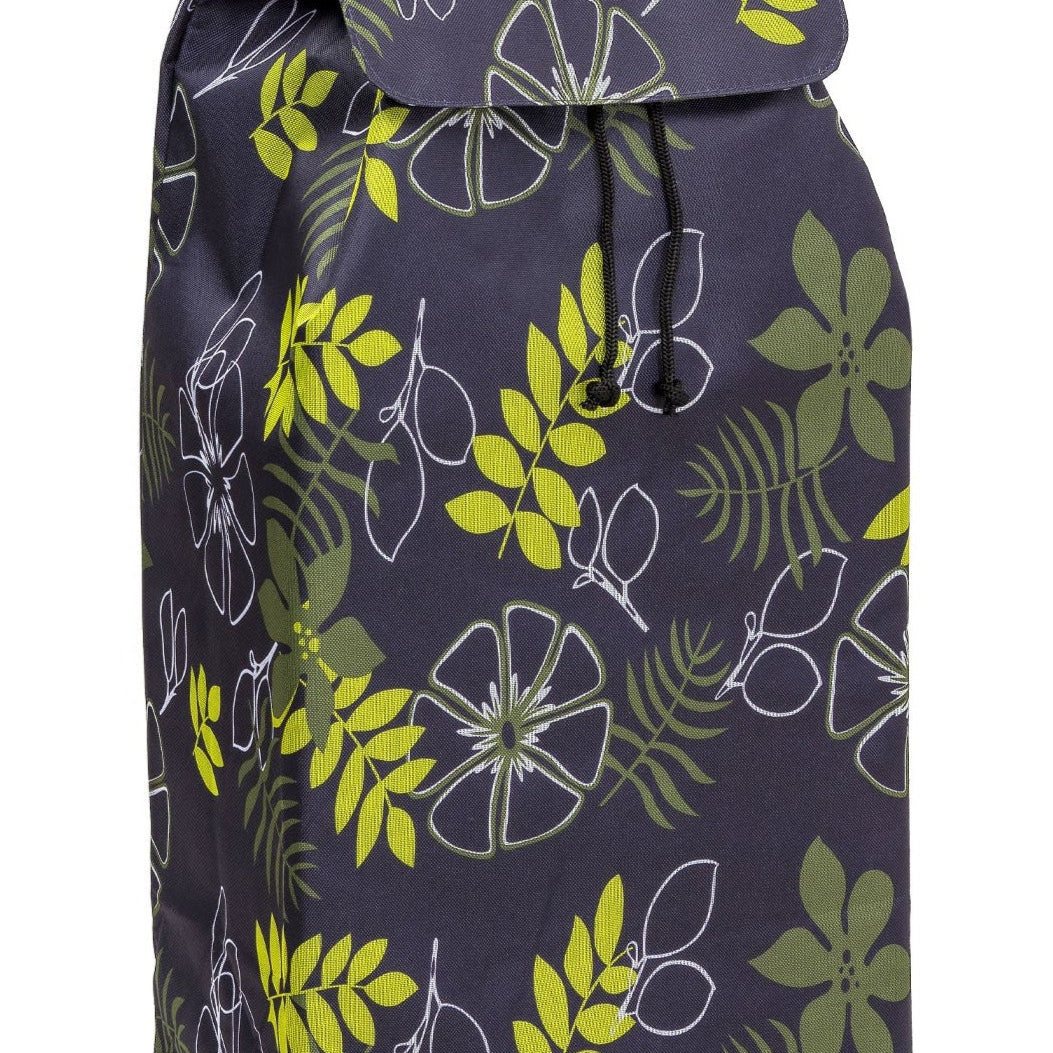 Chariot de courses pliable Carlux SIDEBAG - Sac 55L imperméable - Design Feuillage