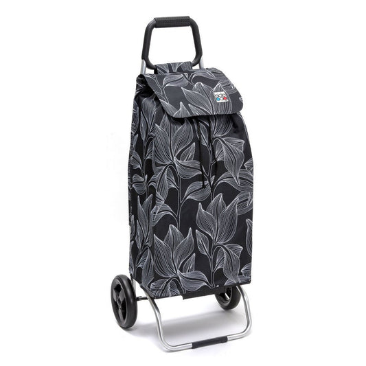 Chariot de courses pliable Carlux SIDEBAG - Sac 55L imperméable - Design Blackleaves