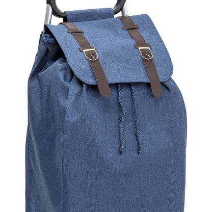 Chariot de courses pliable Carlux SIDEBAG - Sac 55L imperméable - Design Jean Strap
