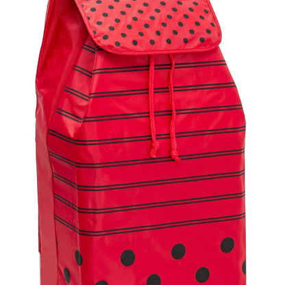 Chariot de courses pliable Carlux SIDEBAG - Sac 55L imperméable - Design Pierrot Rouge