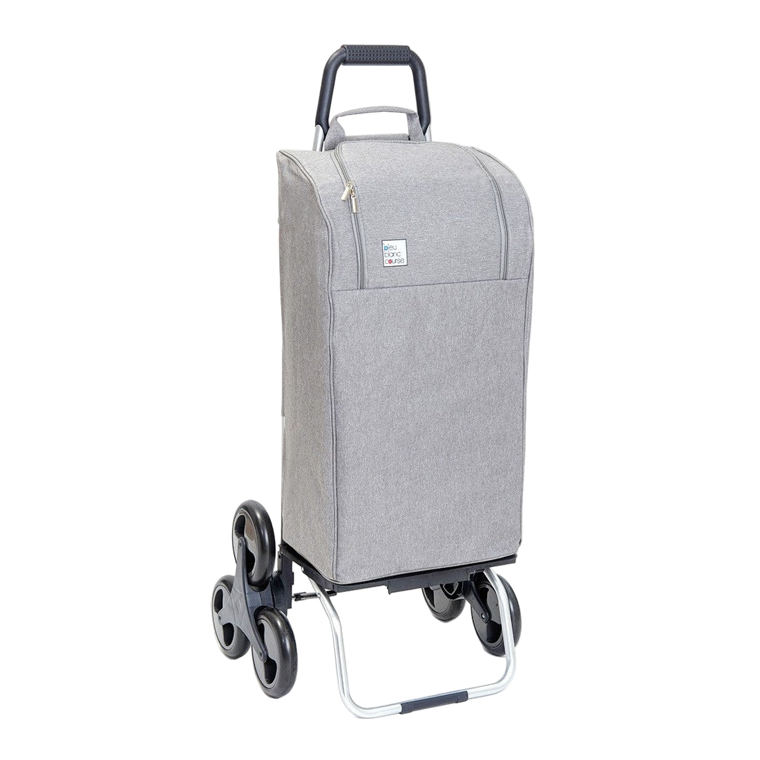 Chariot de course pliable Carlux - 6 roues - Fashion gris
