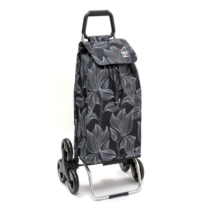 Chariot de courses pliable Carlux SIDEBAG - Sac 55L imperméable - Design Blackleaves