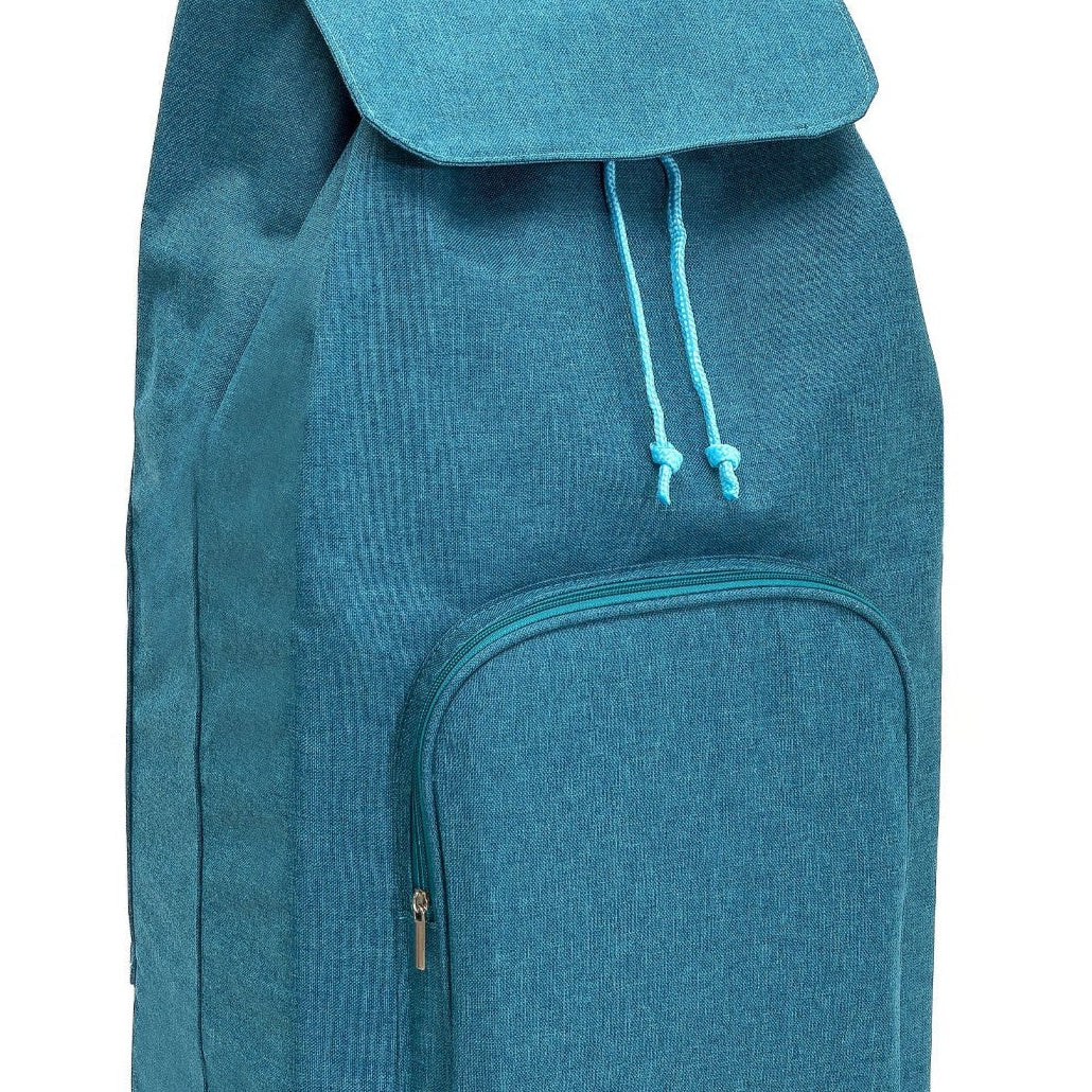 Chariot de courses pliable Carlux Multipoche SIDEBAG - Sac 65L imperméable - Design Chiné Canard