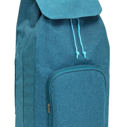 Chariot de courses pliable Carlux Multipoche SIDEBAG - Sac 65L imperméable - Design Chiné Canard