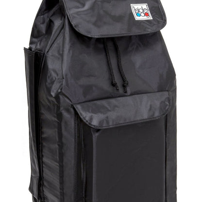 Chariot de courses pliable Carlux SIDEBAG - Sac 65L imperméable - Design Multipoche Noir