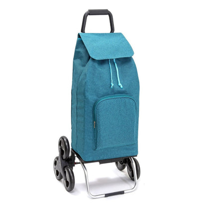 Chariot de courses pliable Carlux Multipoche SIDEBAG - Sac 65L imperméable - Design Chiné Canard