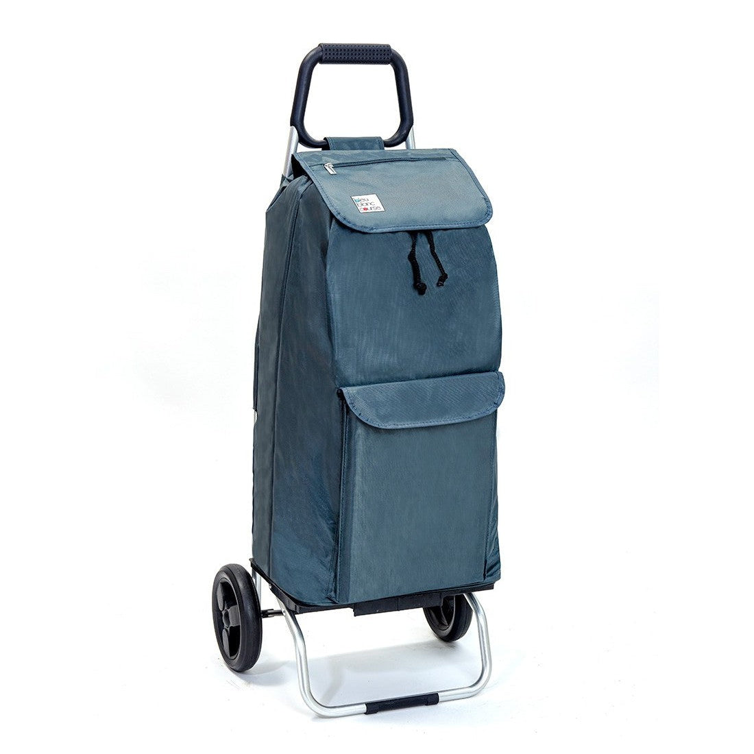  Chariot de courses pliable Carlux - Sac 65L Multipoche imperméable - 2 roues - Design Gris