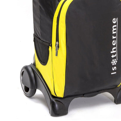 Bas du chariot de courses pliable MP 400 - Sac 55L isotherme - Jaune Noir