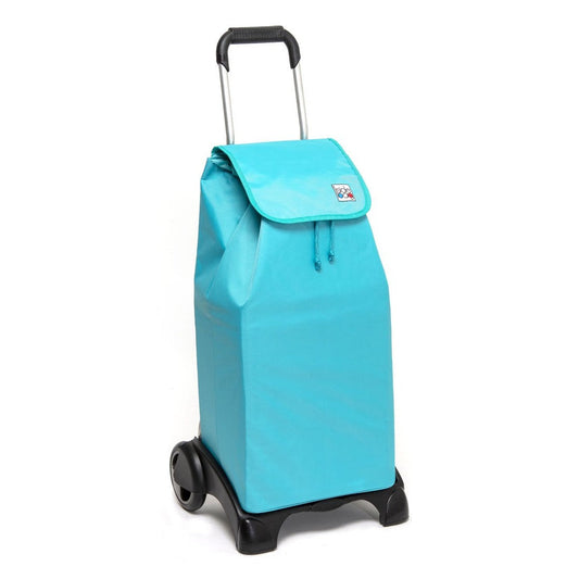 Chariot de courses pliable MP 214 - Sac 55L imperméable - Turquoise