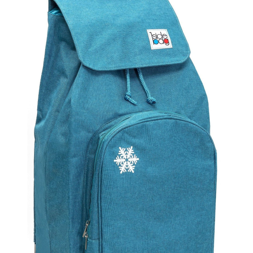 Chariot de courses pliable Carlux SIDEBAG - Sac isotherme 65L - Chiné Canard
