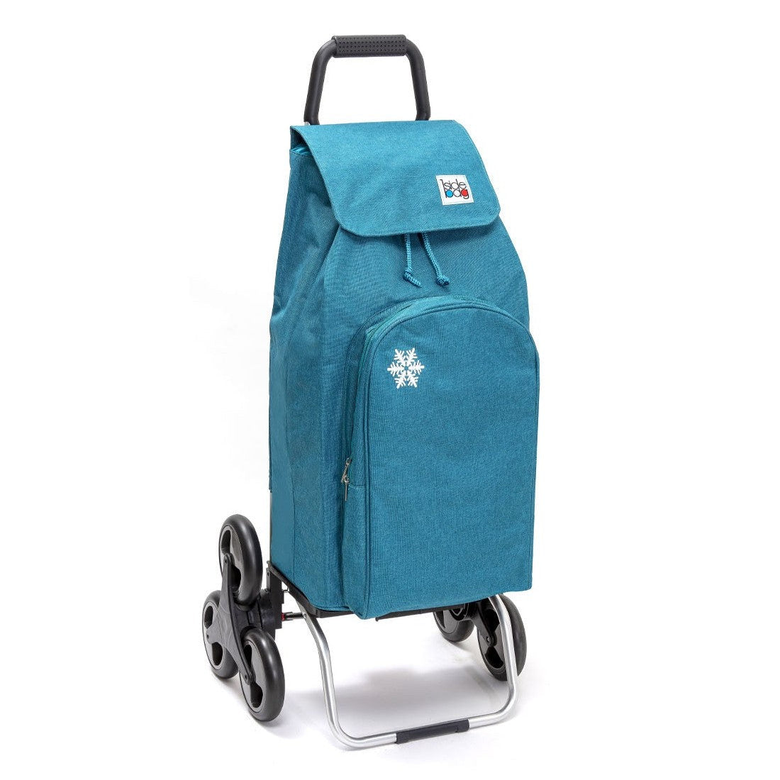 Chariot de courses pliable Carlux - Sac isotherme 65L - 6 roues - Chiné Canard