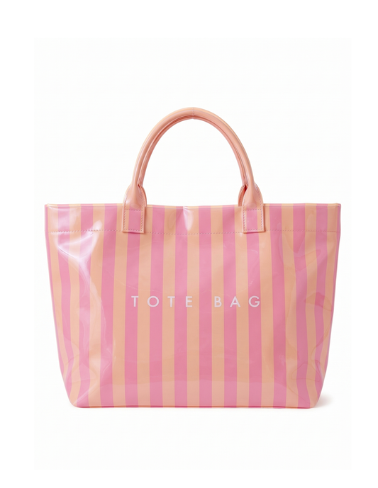 Sac plage Imperméable Rayé 44×31cm - Vernis